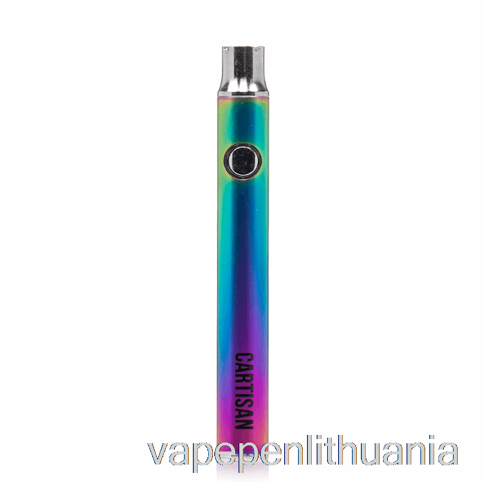 Cartisan Button Vv 350 510 Baterija Rainbow Vape Skystis